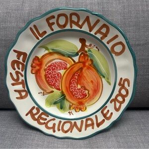 Vintage CERASELLA Il Fornaio Festa Regionale 2005 Plate Positano Design#1210252